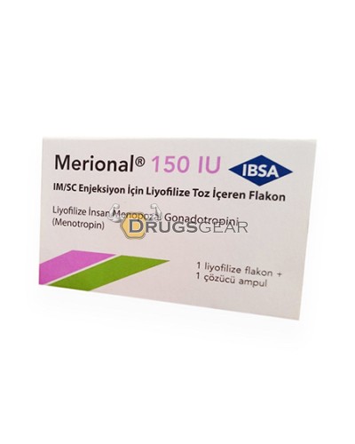 Merional (HMG) 1 vial of 150 iu/amp + 1amp solvent