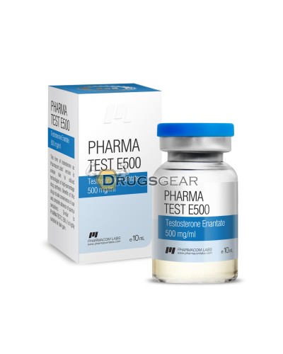 Pharmatest E 500 (Testosterone) 1 vial 10ml 500mg per ml 