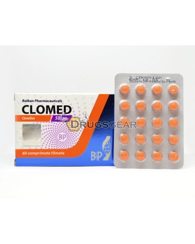 Clomed (Clomid)  20 tabs per blister 50 mg per tab
