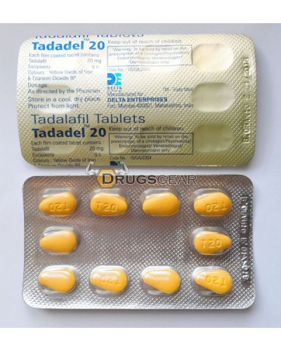 Cialis (Tadarel 20) 10 tabs per blister, 20 mg per tab