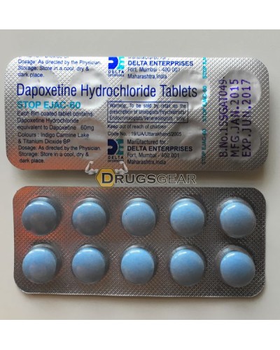Priligy (Dapoxetine, Stop Ejac 60) 10 tabs per blister, 60 mg per tab